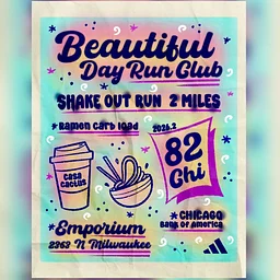 Beautiful Day Run Club x 82Chi Shakeout