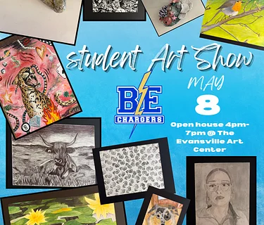 EXHIBITION "Brandon-Evansville Middle School & High School Student Art" @ Evansville Art Center