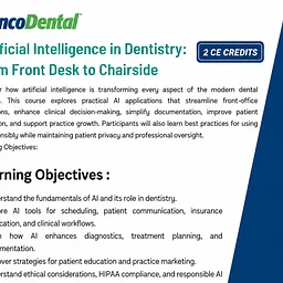 Artificial Intelligence in Dentistry: From Front Desk to Chairside