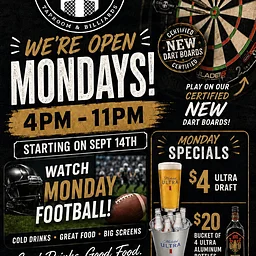 MONDAY FOOTBALL & DARTS