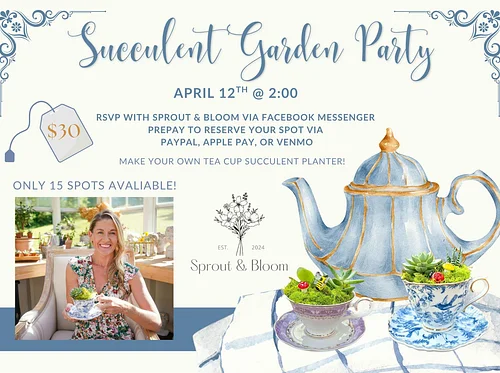 Tea Cup Planter Workshop w/Sprout & Bloom