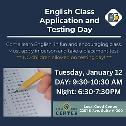 Day and Night English Class Application & Testing