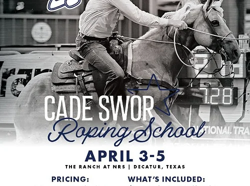 Cade Swor Roping School Calf Roping