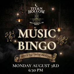 🎶MUSIC BINGO— with DJ Troy Breon