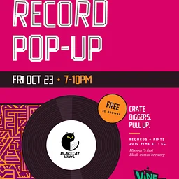 BlacKCat Vinyl record pop-up