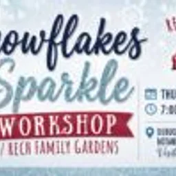 WORKSHOP: Snowflakes & Sparkle