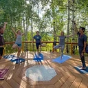 Yoga in the Grove with Britta Bodine, June 19th, 9am, 2026 - gentle vinyasa yoga