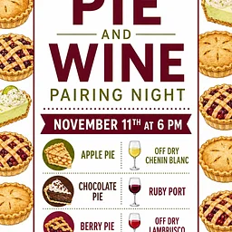 Pie & Wine Pairing Event