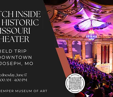 Sketch Inside the Historic Missouri Theater - Field Trip in Downtown St. Joseph, MO