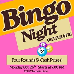 Bingo with Katie; benefitting Community Supported Shelters