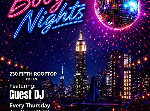 ROOFTOP BOOGIE NIGHTS @230 Fifth Rooftop