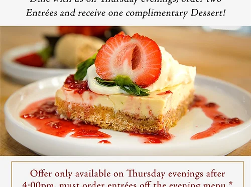 Free Dessert Thursdays!