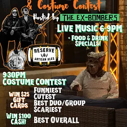 Spooky Patio Party & Costume Contest with The Ex-Bombers
