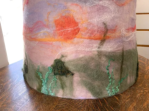 Wet Felted Wool Lampshade Workshop