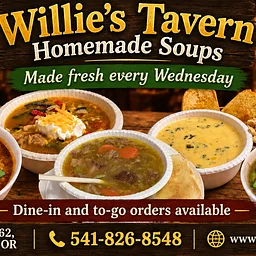 Homemade Soup Wednesday at Willie’s Tavern