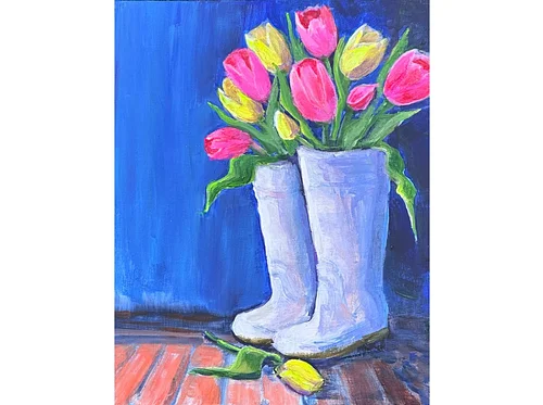 Paint Night: Boots & Blooms