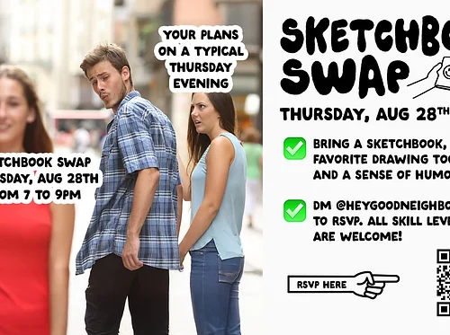 Sketchbook Swap with Good Neighbor