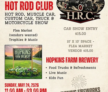 2026 Rural Roads Hot Rod Club Car Show