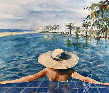 Jan Guarino presents Fearless watercolors On-Line Zoom Classes