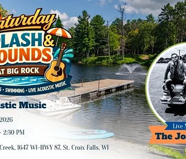 Saturday Splash & Sounds featuring Live Music by The Jorgensen’s (acoustic duo)