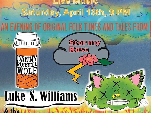 Stormy Rose, Danny Russell Wolf, BanjoKat & The Sit-Ins, Luke S. Williams & The Many Genres Band