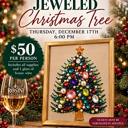 Jeweled Christmas Tree Art Workshop