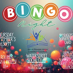 Bingo Night with Sauk Prairie Area Literacy Council