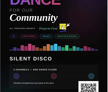Let’s Dance! Silent Disco benefiting Proyecto Faro