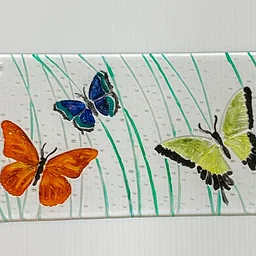 Fused Glass Mosaic Painting: Butterflies