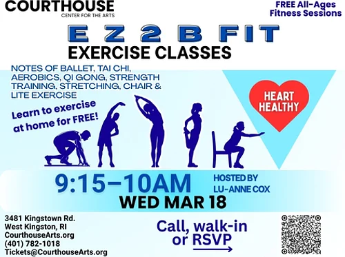 EZ 2 B Fit Exercise Class with Lu-Anne Cox 3/18/2026 9:15-10AM