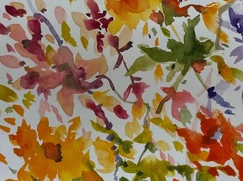 Watercolor Painting in the Moran Garden