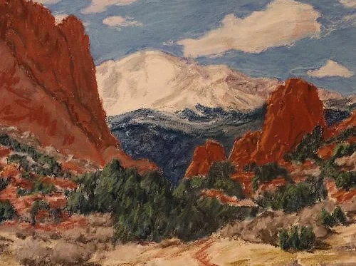 Pastel Landscape with a Watercolor Twist