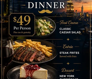 FATHER’S DAY PRIX FIXE DINNER @ 230 FIFTH ROOFTOP
