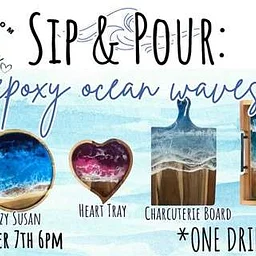 Sip & Pour Epoxy Ocean Waves (Plymouth)