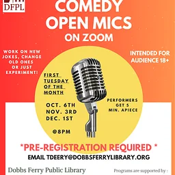Comedy Open Mic (ON ZOOM) (Registration)