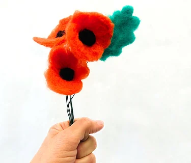 Art & Sip: Needle Felted Poppies