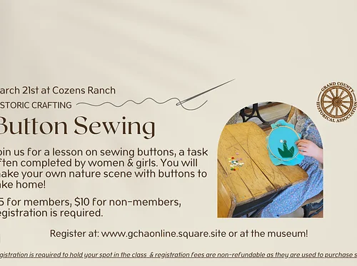 Historic Crafting: Button Sewing
