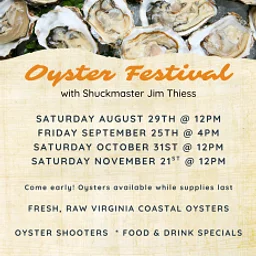 OYSTER FESTIVAL WITH JIM THIESS ~ SPECIAL FRIDAY NIGHT EDITION!!