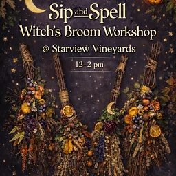 Sip & Spell: A Witches Broom Workshop