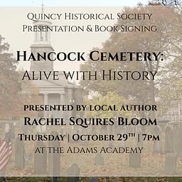“Hancock Cemetery: Alive with History” | Presentation & Book Signing with Local Historian Rachel Squires Bloom