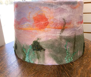 Wet Felted Wool Lampshade Workshop
