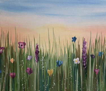 Mimosas for Mom: A Mother’s Day Wildflower Paint Class