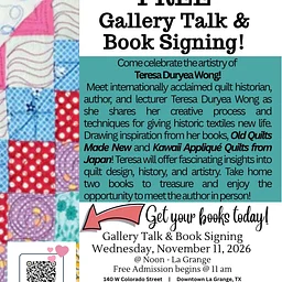 *SPECIAL - Gallery Talk & Book Signing with Teresa Wong @ TQM