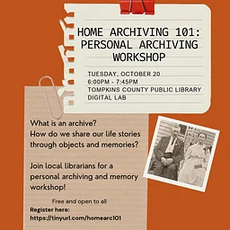Home Archiving 101: Personal Archiving Workshop