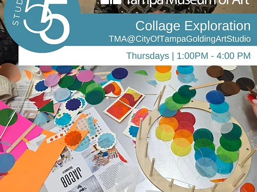 Studio 55 | Collage Explorations | TMA@CityofTampaGoldingArt