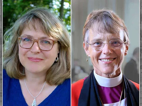 Diana Butler Bass with Week One Chaplain Bishop Mariann Edgar Budde