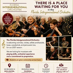 Florida Intergenerational Orchestra Rehearsal