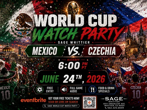 World Cup Watch Party: Mexico vs. Czechia at Sage Whittier