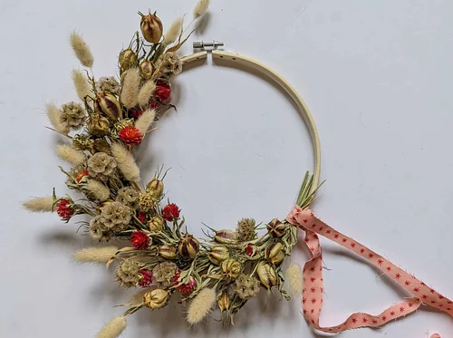 Springtime Dried Floral Wreath