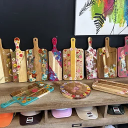 Hawaii Fluid Art Charcuterie Board Painting Class